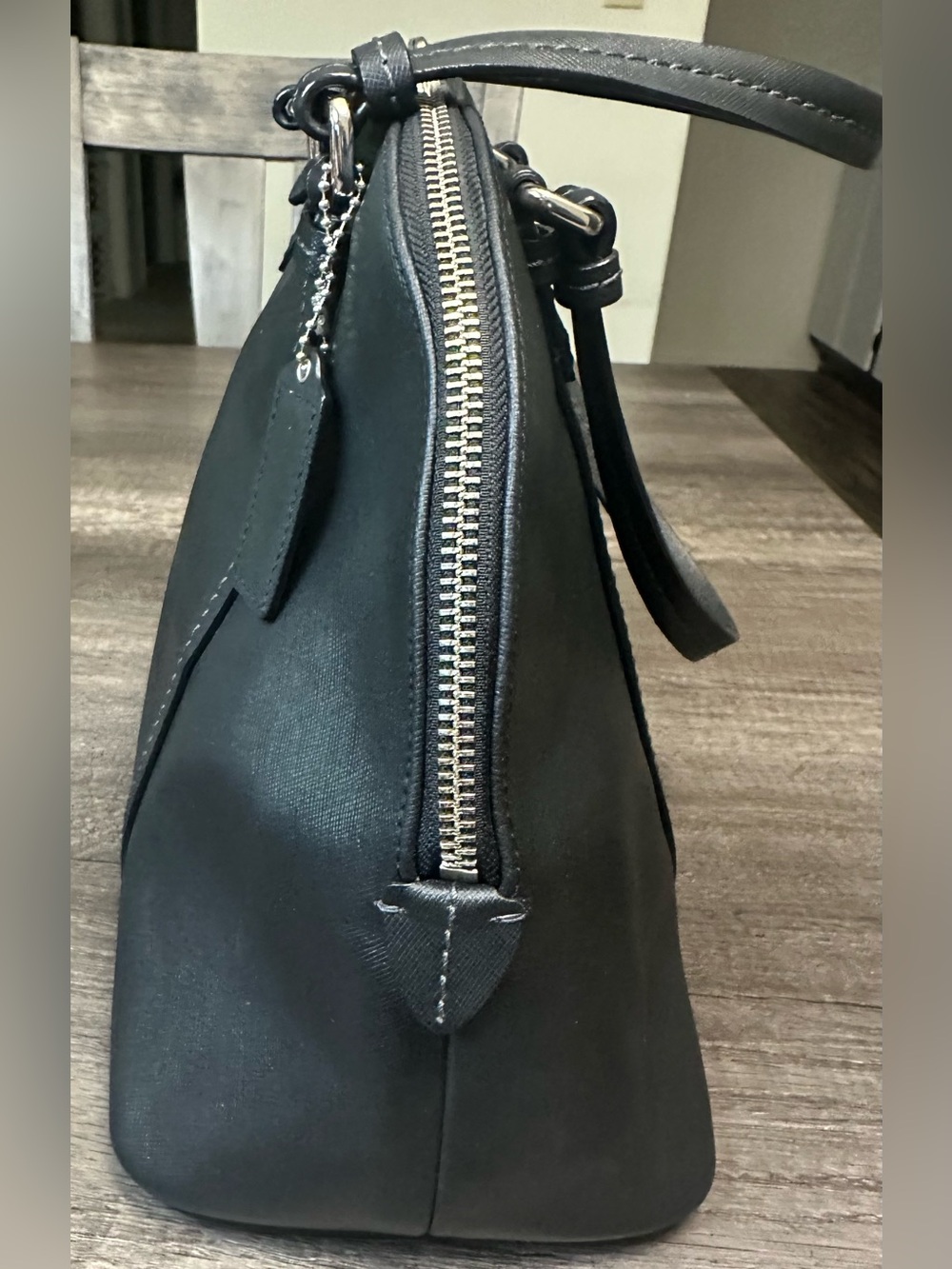 Coach Peyton Leather Cora Domed Satchel - Picture 5 of 10